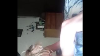 Finger fucking a horny and hot mature blonde